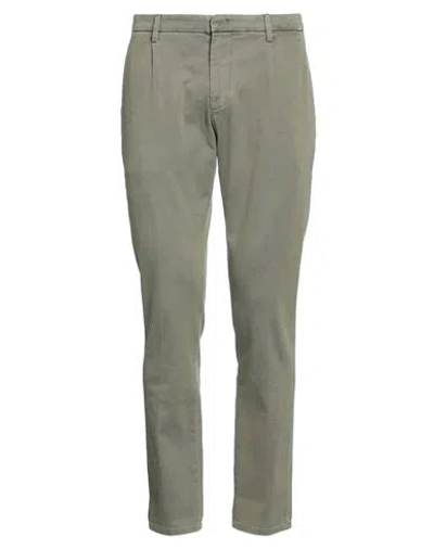 DONDUP DONDUP MAN PANTS MILITARY GREEN SIZE 36 COTTON, ELASTANE