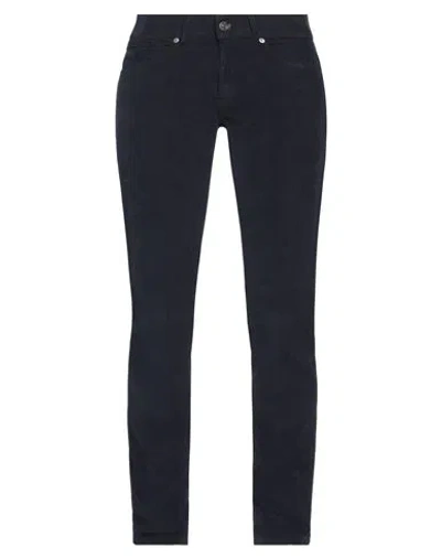 Dondup Man Pants Navy Size 34 Cotton, Elastane In Navy Blue