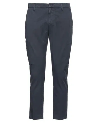 DONDUP DONDUP MAN PANTS NAVY SIZE 33 COTTON, ELASTANE