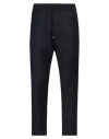 Dondup Man Pants Navy Size 34 Virgin Wool, Elastane In Navy Blue