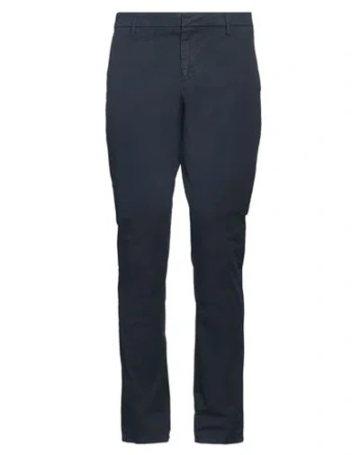 DONDUP DONDUP MAN PANTS NAVY SIZE 35 COTTON, ELASTANE