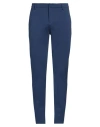 Dondup Man Pants Navy Size 35 Viscose, Polyamide, Elastane In Navy Blue