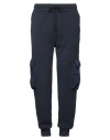 Dondup Man Pants Navy Blue Size L Cotton, Polyamide, Elastane
