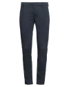 Dondup Man Pants Navy Size 29 Cotton, Elastane In Navy Blue