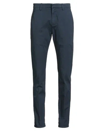 Dondup Man Pants Navy Size 29 Cotton, Elastane In Blue