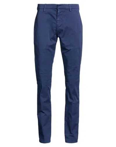 DONDUP DONDUP MAN PANTS NAVY SIZE 29 COTTON, ELASTANE