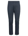 Dondup Man Pants Midnight Blue Size 32 Cotton, Elastane In Navy