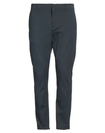 Dondup Man Pants Navy Size 32 Modal, Polyamide, Elastane In Blue