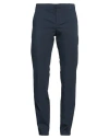 Dondup Man Pants Navy Size 33 Cotton, Elastane In Navy