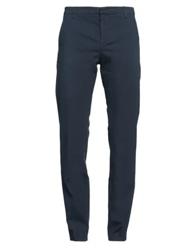 Dondup Man Pants Navy Size 33 Cotton, Elastane