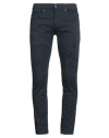 Dondup Man Pants Navy Size 33 Cotton, Elastomultiester, Elastane In Blue