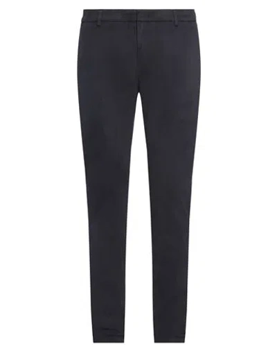 Dondup Man Pants Navy Size 34 Cotton, Elastane