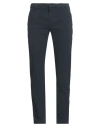 Dondup Man Pants Navy Blue Size 38 Cotton, Elastane In Blue