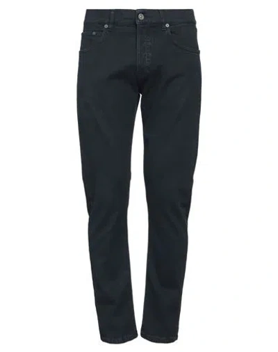 DONDUP DONDUP MAN PANTS NAVY SIZE 35 COTTON, ELASTANE