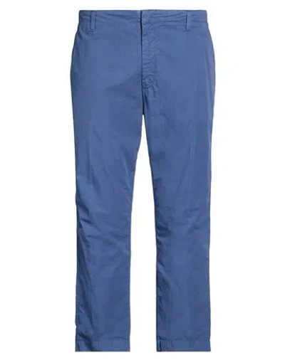 Dondup Man Pants Navy Size 36 Cotton In Blue