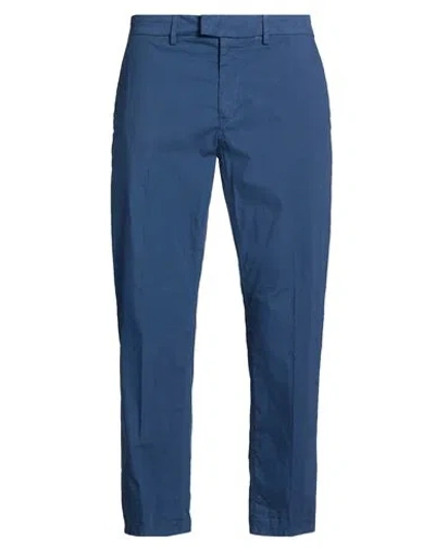 Dondup Man Pants Navy Size 36 Cotton, Elastane