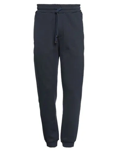 Dondup Man Pants Navy Size Xxl Cotton, Elastane In Blue