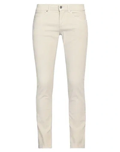 Dondup Man Pants Off White Size 35 Cotton, Elastane