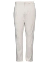 Dondup Man Pants Off White Size 34 Cotton, Lyocell, Elastane