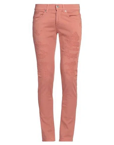 Dondup Man Pants Antique Rose Size 30 Cotton, Elastomultiester, Elastane In Pink