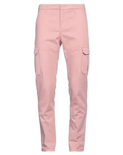 Dondup Man Pants Pink Size 33 Cotton, Elastane