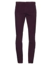 Dondup Man Pants Plum Size 28 Cotton, Elastane