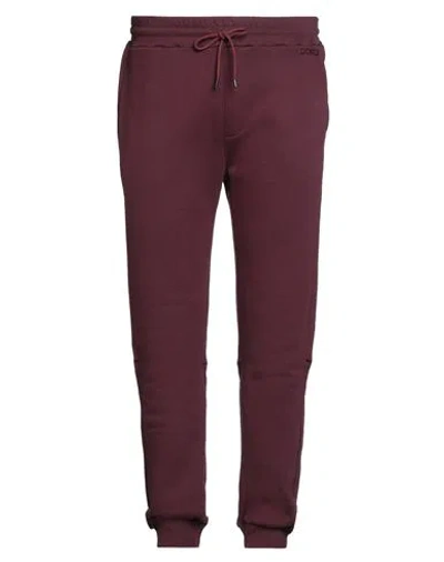 Dondup Man Pants Plum Size Xxl Cotton, Elastane In Purple