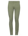 Dondup Man Pants Sage Green Size 29 Cotton, Elastane