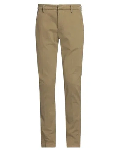 DONDUP DONDUP MAN PANTS SAGE GREEN SIZE 29 COTTON, ELASTANE