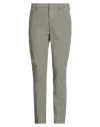 Dondup Man Pants Sage Green Size 30 Cotton, Elastane In Green