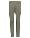 Dondup Man Pants Sage Green Size 30 Cotton, Polyamide, Elastane