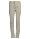 Dondup Man Pants Sage Green Size 35 Cotton, Elastane In Sage Green