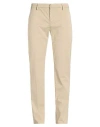 Dondup Man Pants Sage Green Size 32 Cotton, Elastane In Neutral