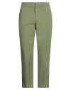 Dondup Man Pants Sage Green Size 32 Cotton, Elastane