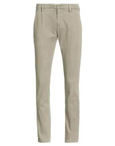 DONDUP DONDUP MAN PANTS SAGE GREEN SIZE 33 COTTON, ELASTANE