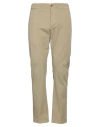 Dondup Man Pants Sage Green Size 35 Cotton, Elastane In Sage Green