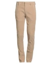 Dondup Man Pants Camel Size 31 Cotton, Elastane In Neutral