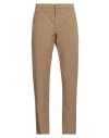Dondup Man Pants Sand Size 29 Cotton, Elastane In Beige