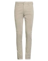Dondup Man Pants Sand Size 30 Cotton, Elastane In Neutral