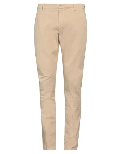 DONDUP DONDUP MAN PANTS SAND SIZE 31 COTTON, ELASTANE
