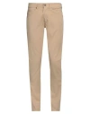 Dondup Man Pants Sand Size 31 Cotton, Elastane In Brown