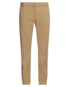 Dondup Man Pants Sand Size 32 Cotton, Elastane In Beige