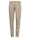 Dondup Man Pants Sand Size 32 Cotton, Polyamide, Elastane