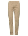 Dondup Man Pants Sand Size 33 Cotton In Beige