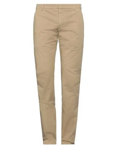 DONDUP DONDUP MAN PANTS SAND SIZE 33 COTTON, ELASTANE
