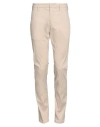 Dondup Man Pants Sand Size 33 Cotton, Polyamide, Elastane In Beige