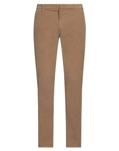 Dondup Man Pants Sand Size 34 Cotton, Elastane In Beige