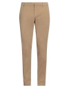Dondup Man Pants Sand Size 34 Cotton, Elastane In Beige