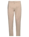 Dondup Man Pants Sand Size 34 Cotton, Polyamide, Elastane