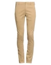 Dondup Man Pants Sand Size 35 Cotton, Elastane